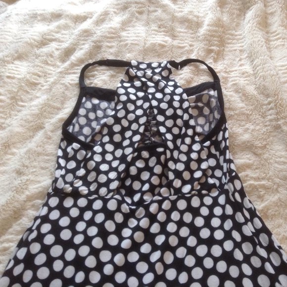 Sundress unique back polka dot dress xs NWOT - Picture 2 of 4